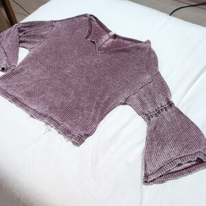 We The Free Mauve Knit Top